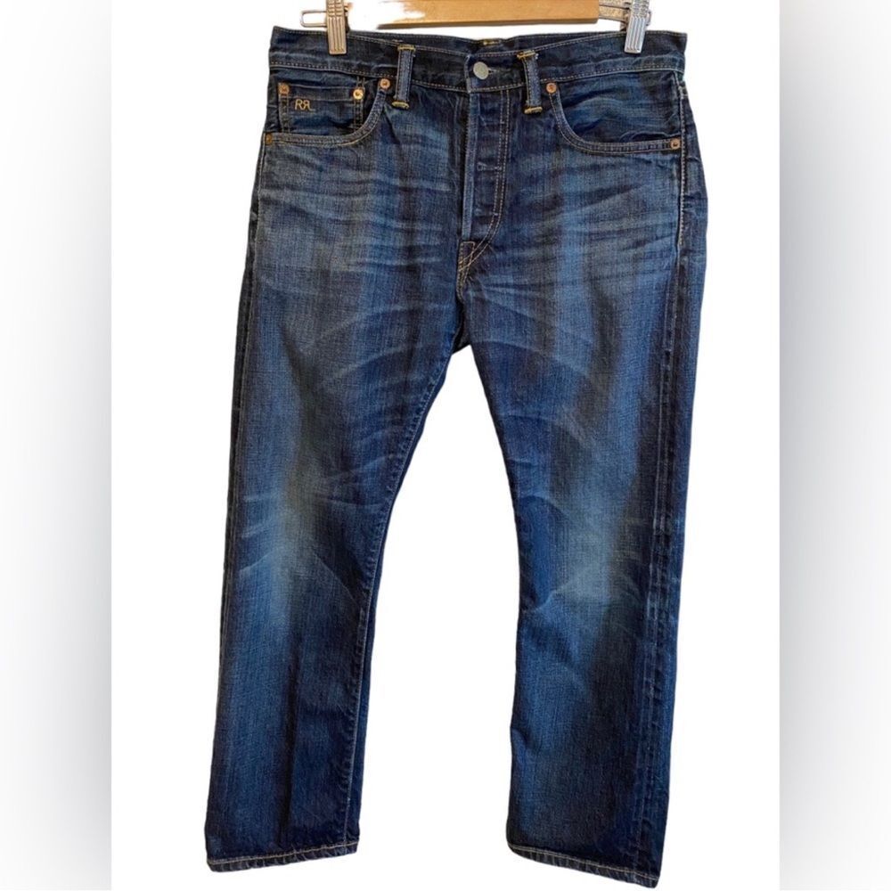 RRL Double RL Stillwater Indigo Wash Boy Fit Jeans - Picture 7 of 16